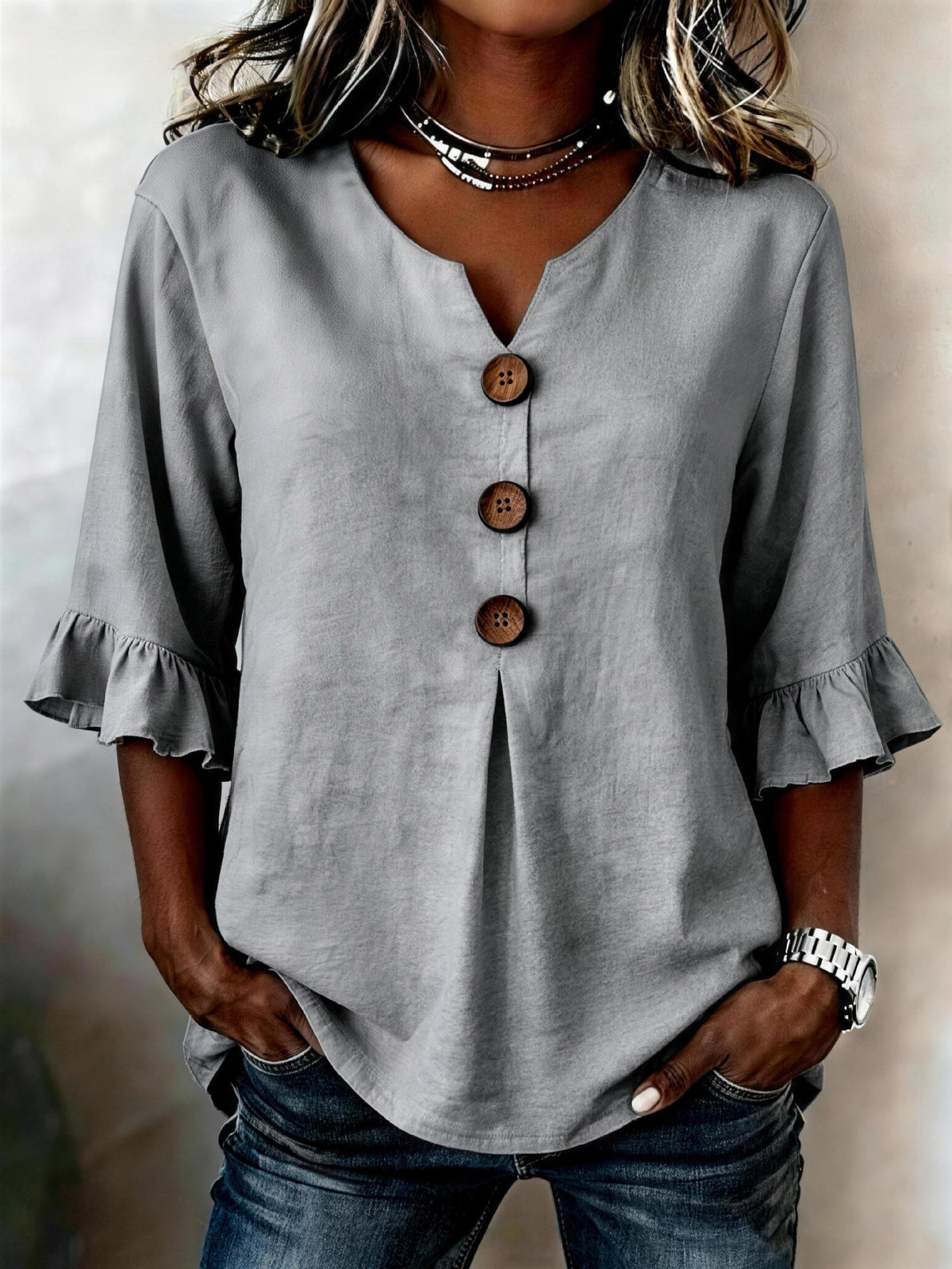 Blouse v-neck