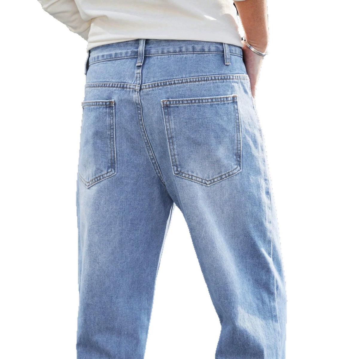 Relaxed Straight-Leg Jeans