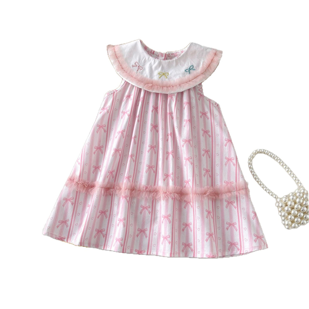 Striped Bow Style Dress
