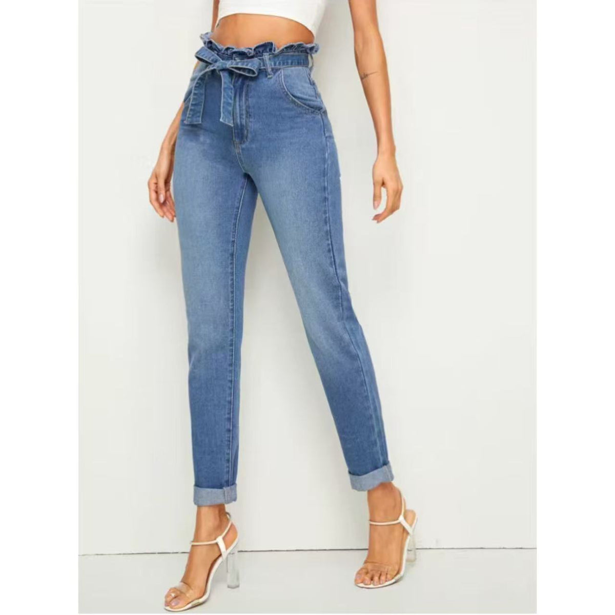 Elastic Skinny Jeans