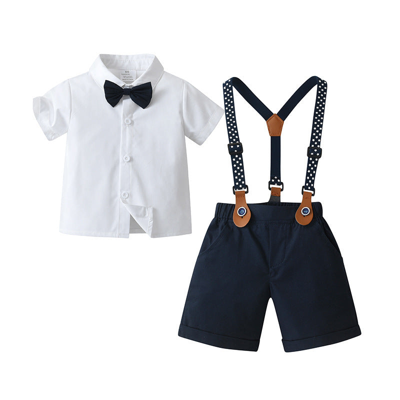 Two-Piece Set Overalls British Gentleman