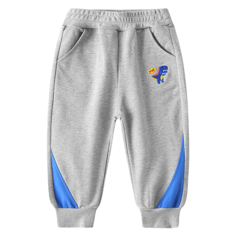 Dinosaur embroidered sweatpants