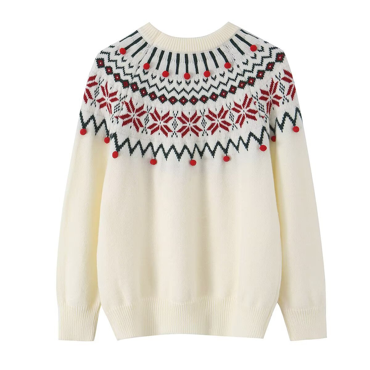 Festive pullover sweater