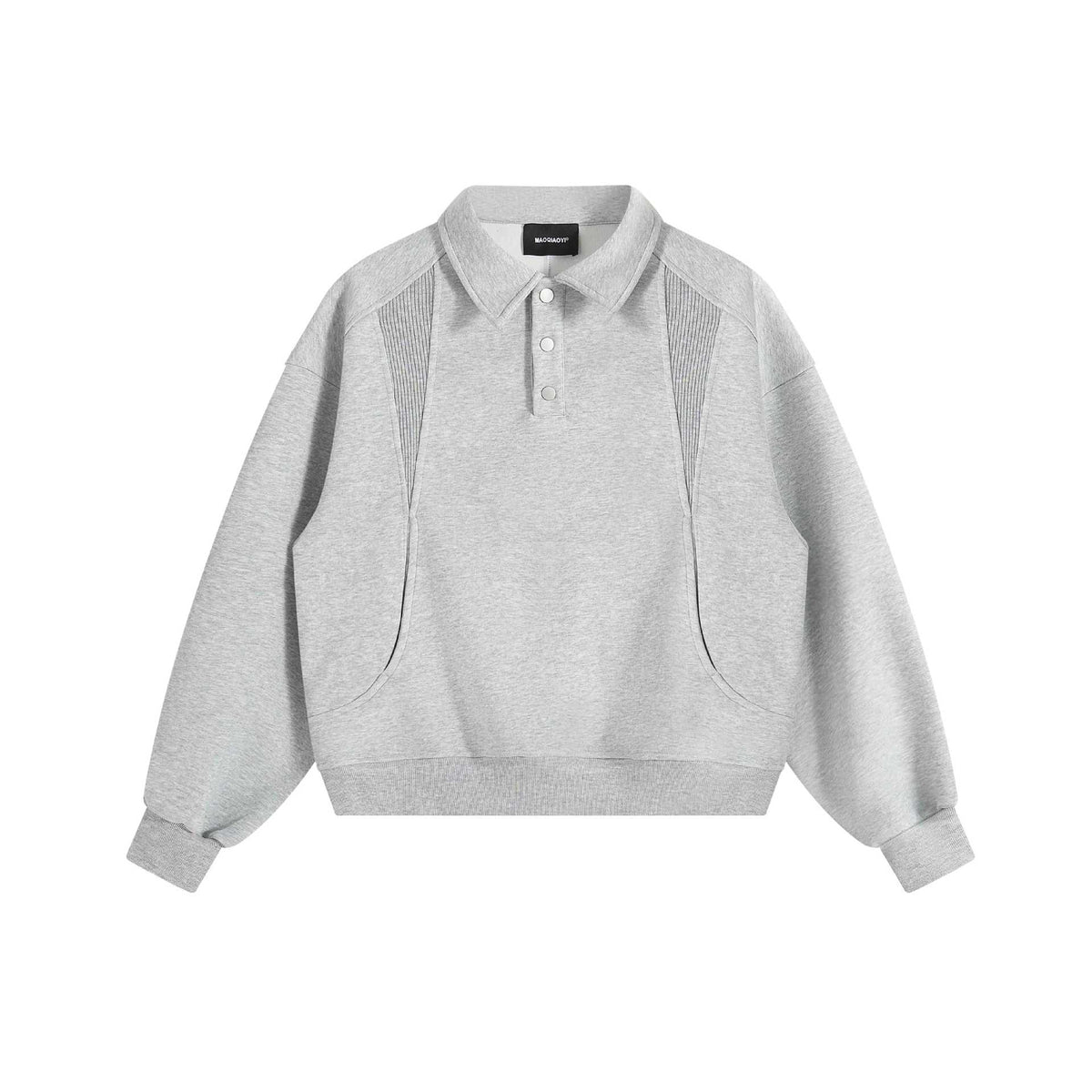 Structural Patchwork Loose Fit Hoodie