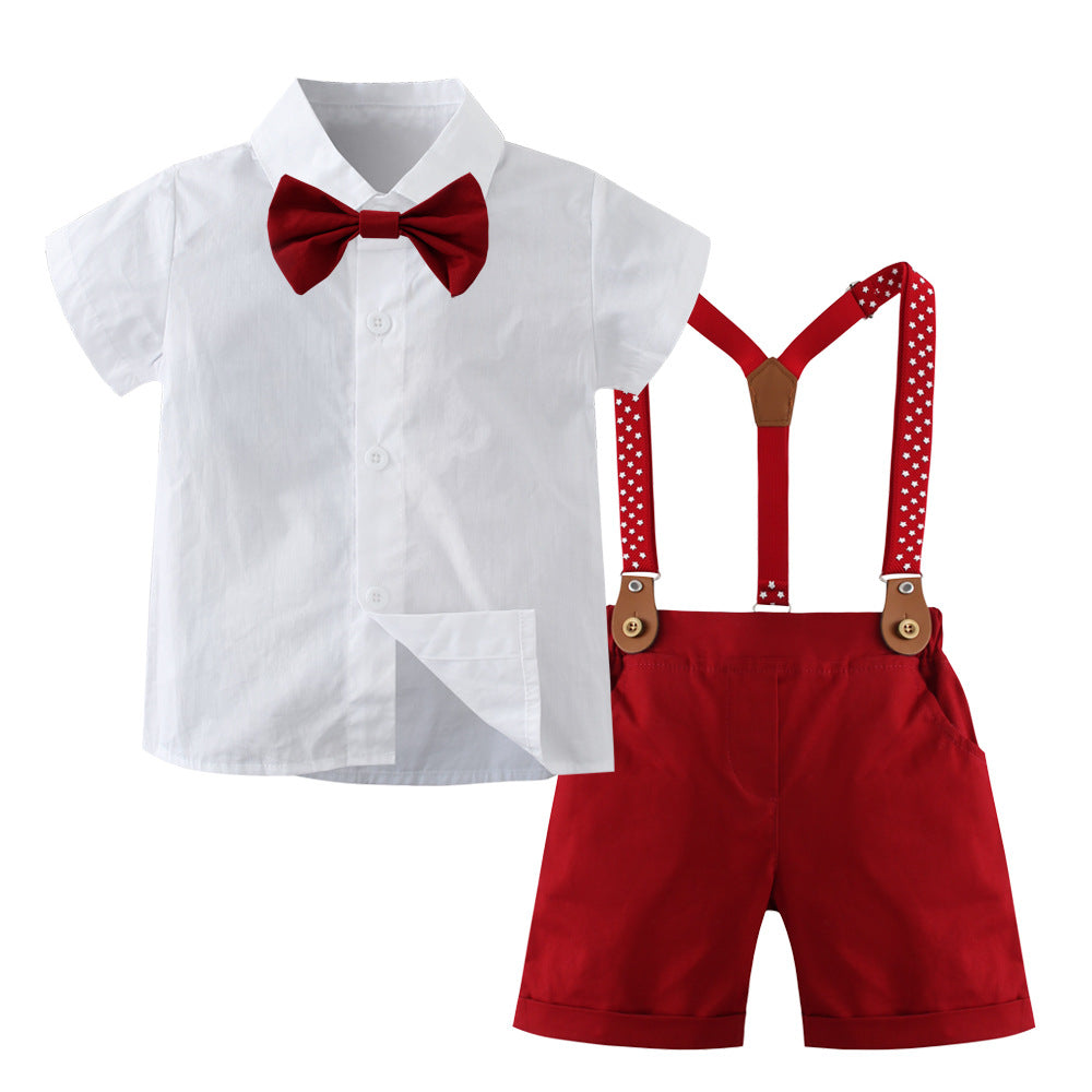 Two-Piece Set Overalls British Gentleman