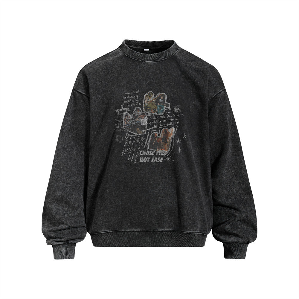Grit round neck hoodie