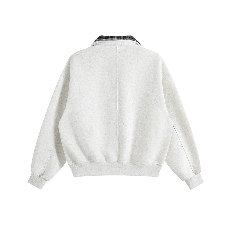 Casual Open Neck Pullover