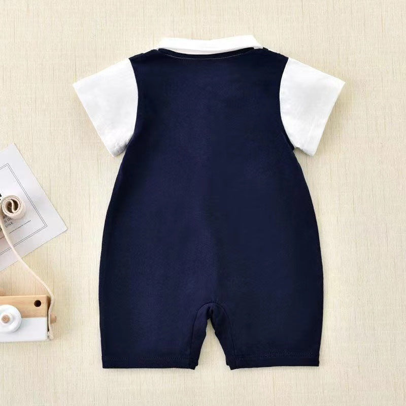 One-Year-Old Gentleman Short Sleeve Bodysuit