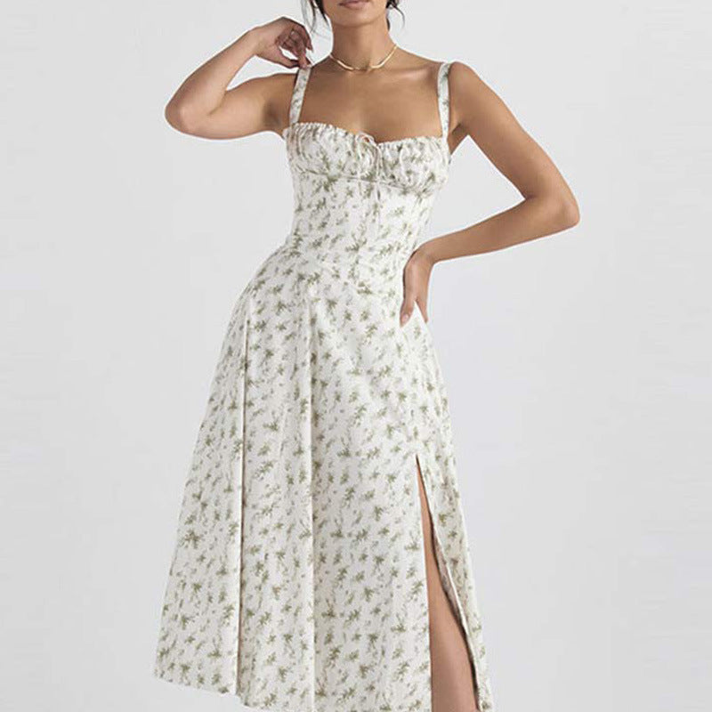 Sweetheart Neckline Midi Dress