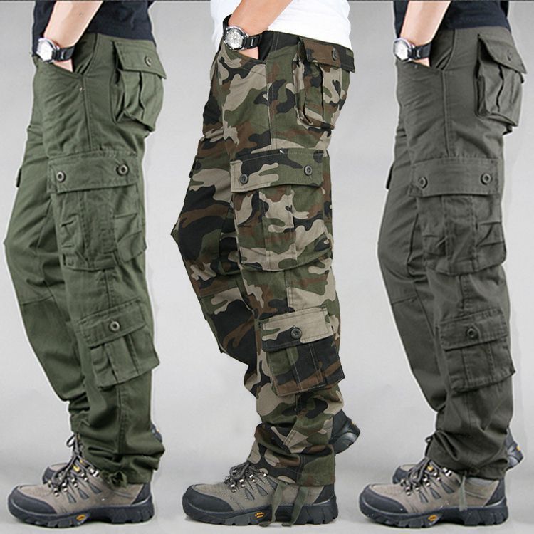 Outdoor sturdy and wear-resistant cargo pants
