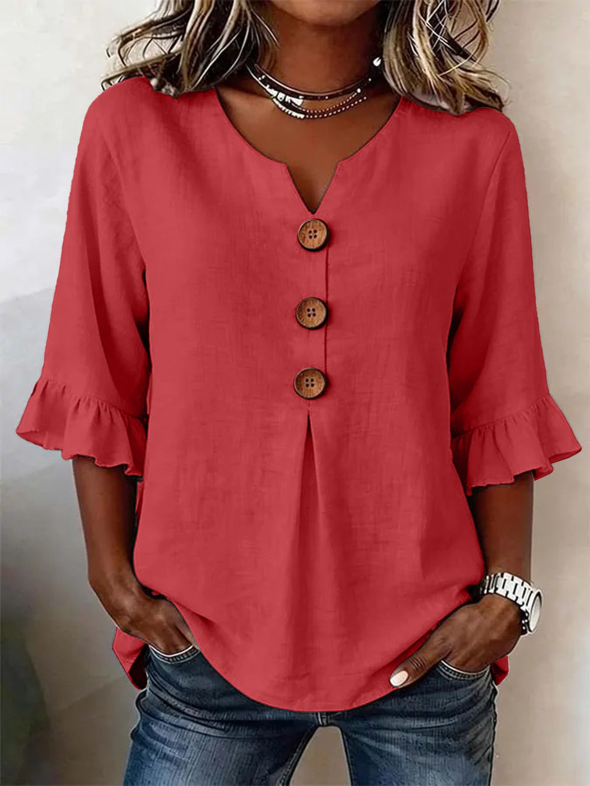 Blouse v-neck