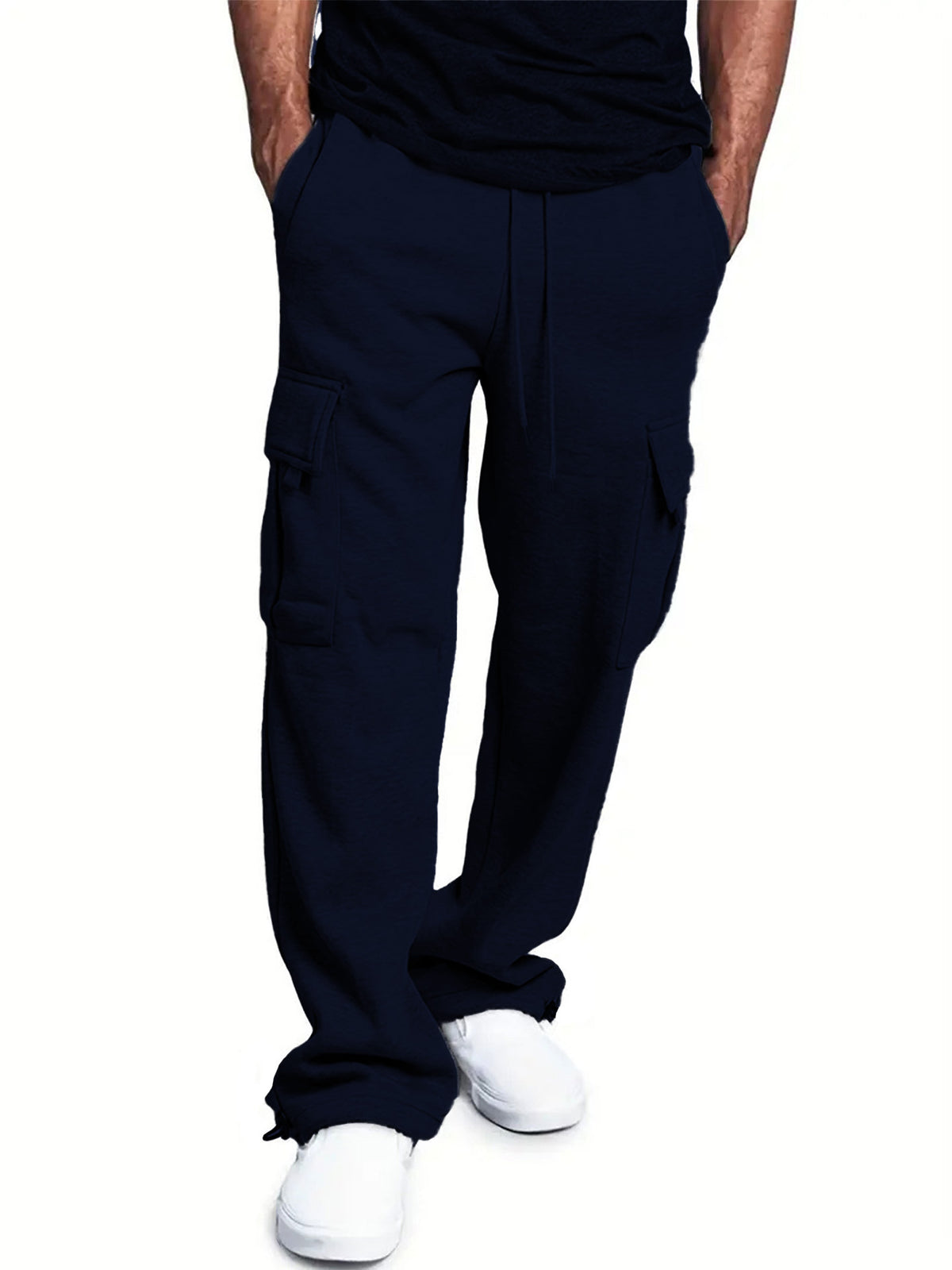 Cargo Multi-pocket Loose Fit Trousers