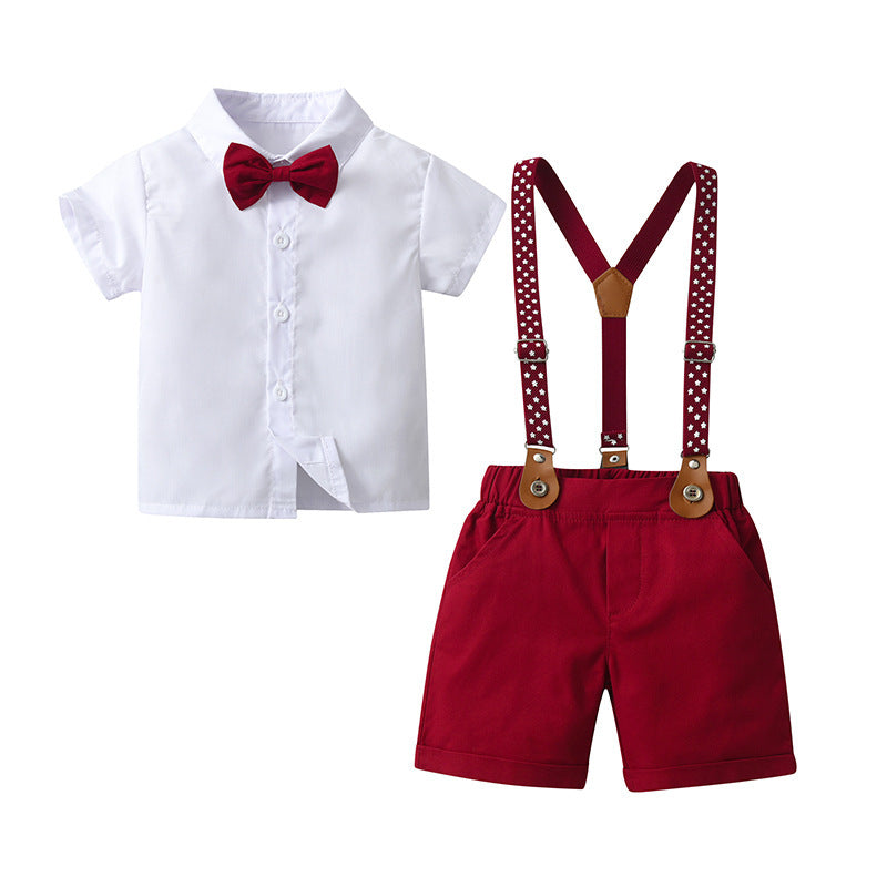 Two-Piece Set Overalls British Gentleman
