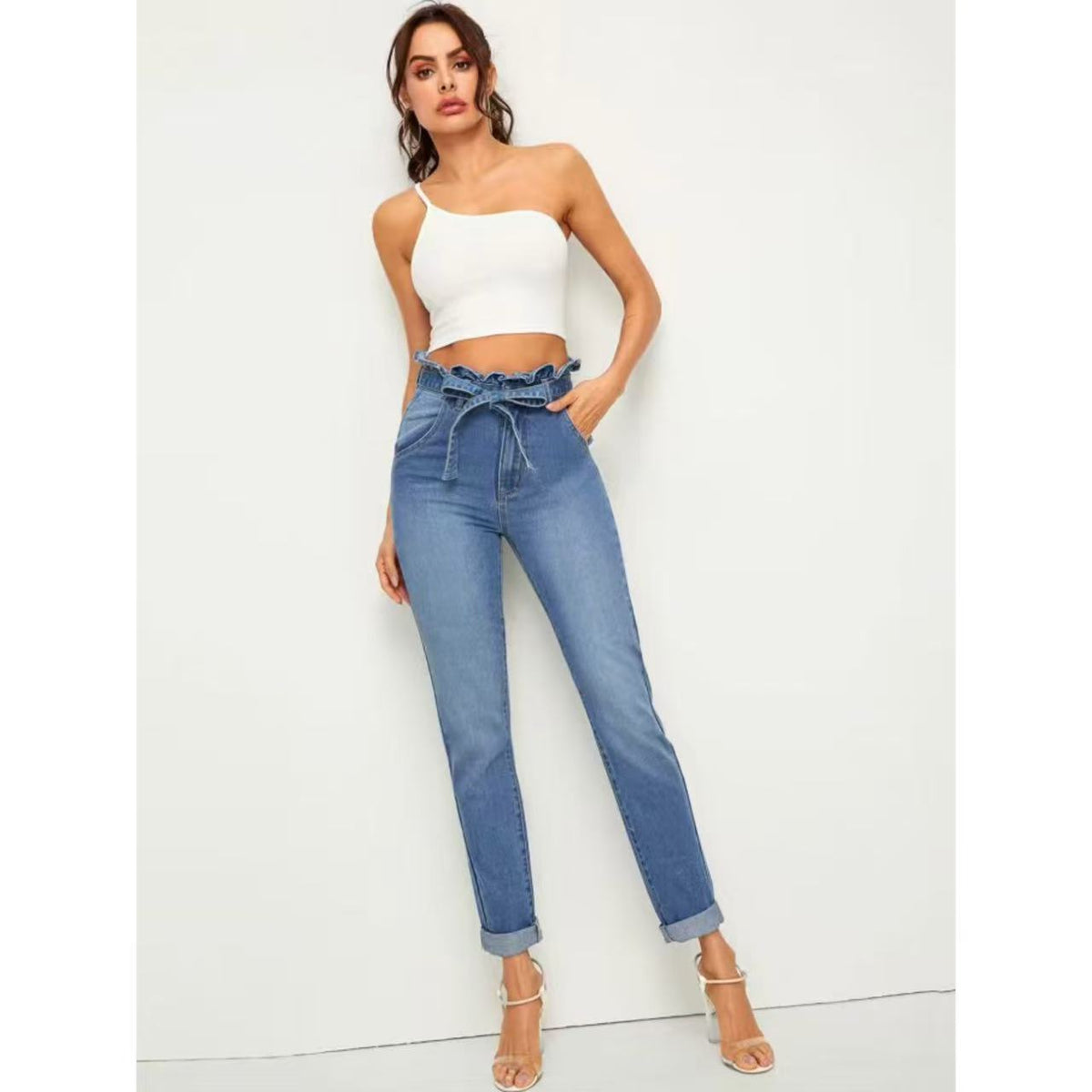 Elastic Skinny Jeans