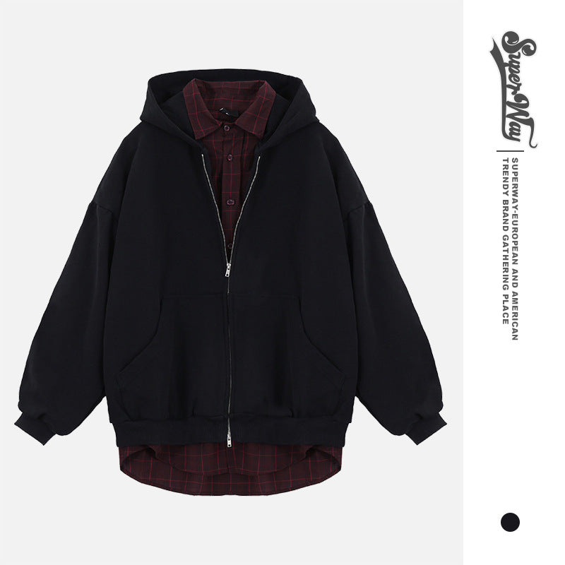 Zipper Hoodie Sweatshirt