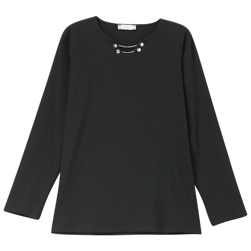 Long sleeved loose T-shirt