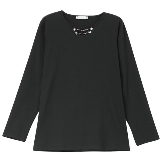 Long sleeved loose T-shirt