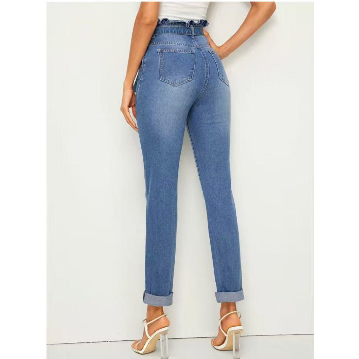 Elastic Skinny Jeans