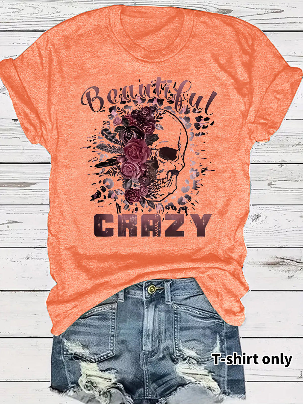 T-shirt skull print
