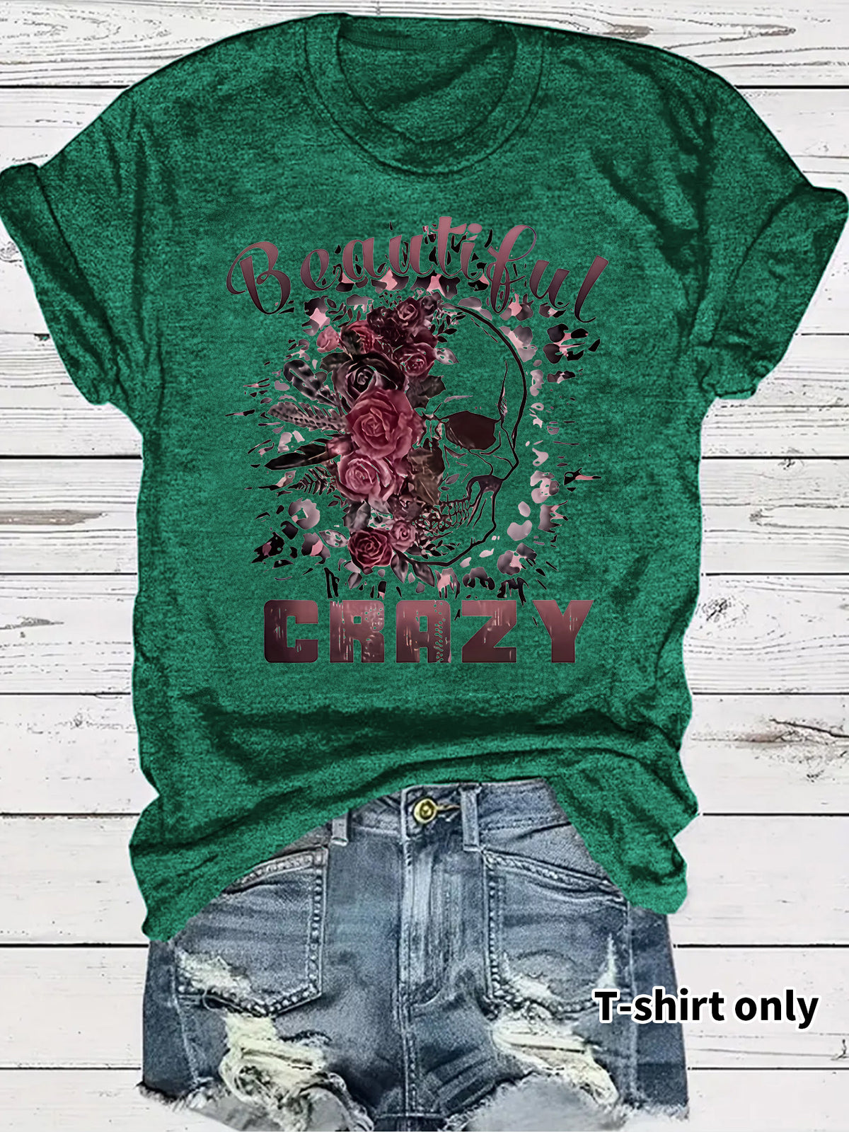 T-shirt skull print