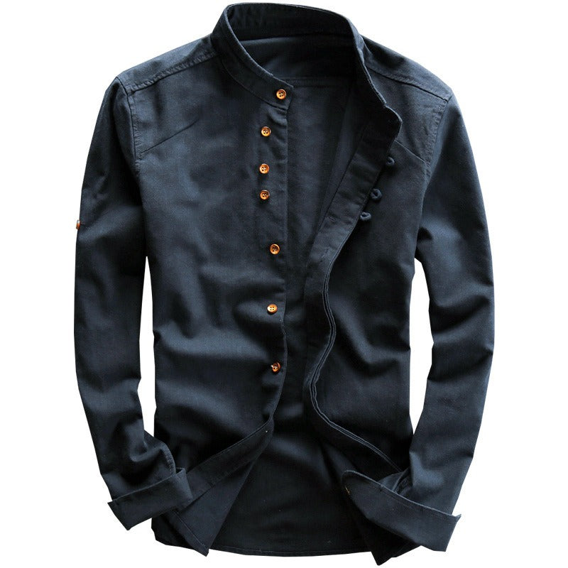 Casual Linen Blend Shirt
