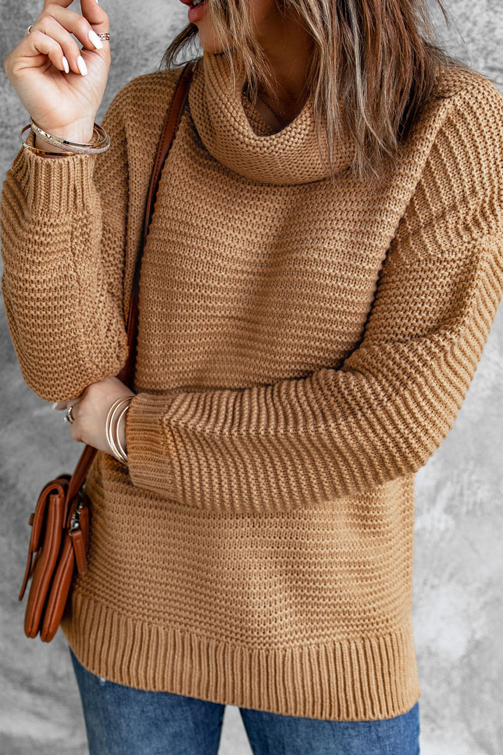Cozy Long Sleeves Turtleneck Sweater