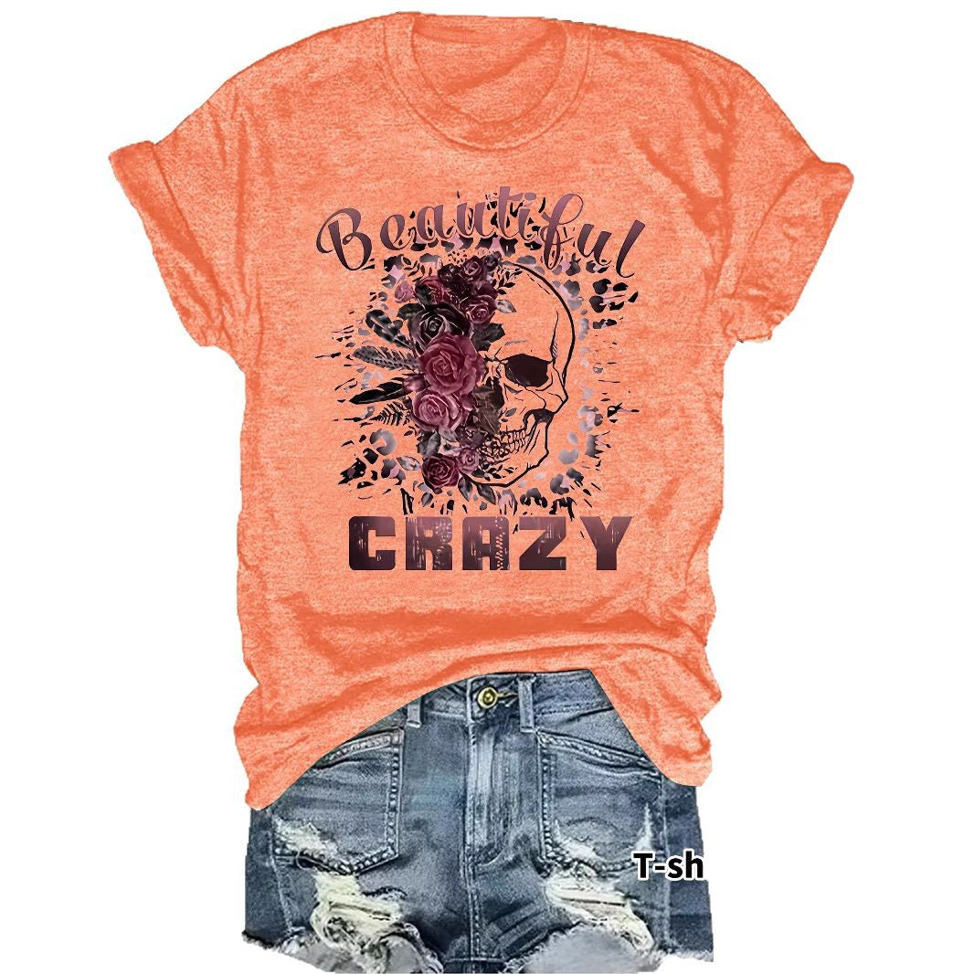 T-shirt skull print
