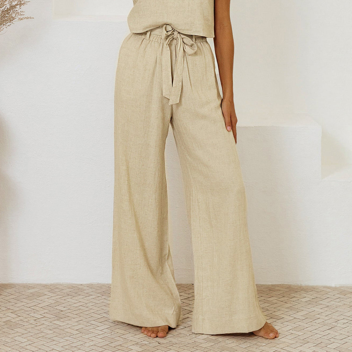 Cross-border Elastic Straight Leg Pants