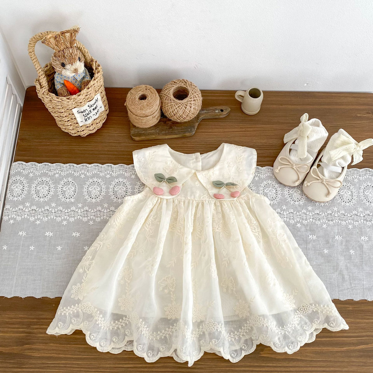 Flower Embroidery Dress