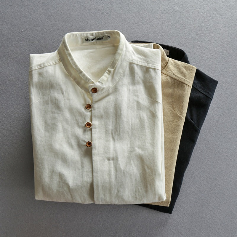 Casual Linen Blend Shirt