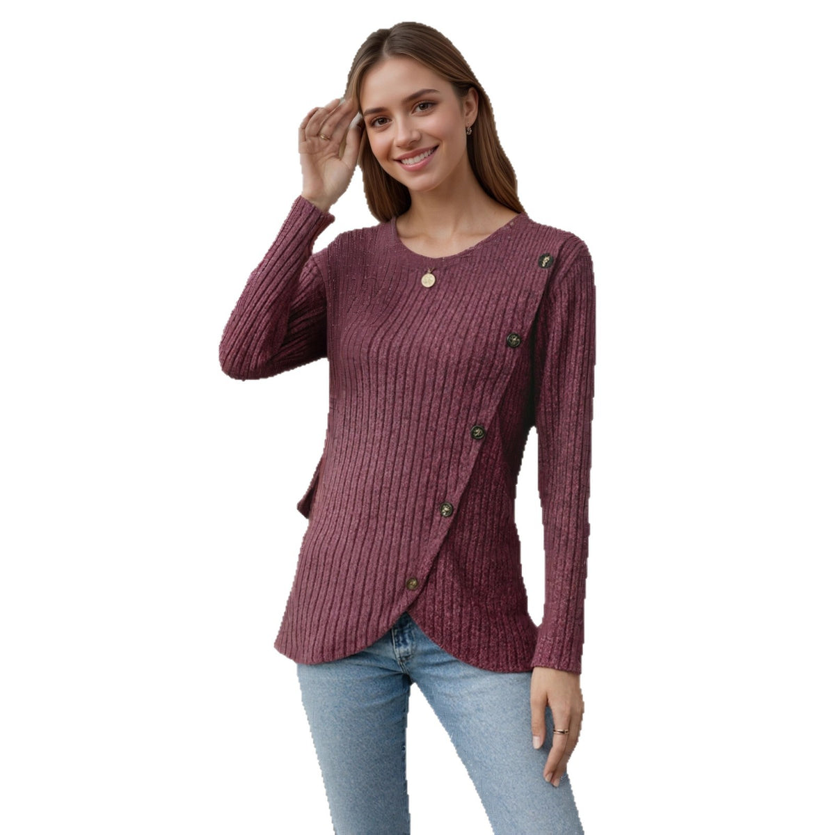 Long sleeved casual t-shirt