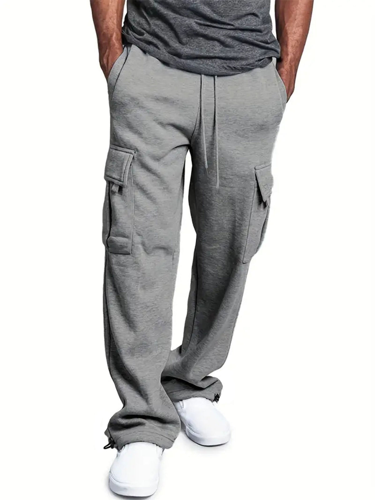 Cargo Multi-pocket Loose Fit Trousers