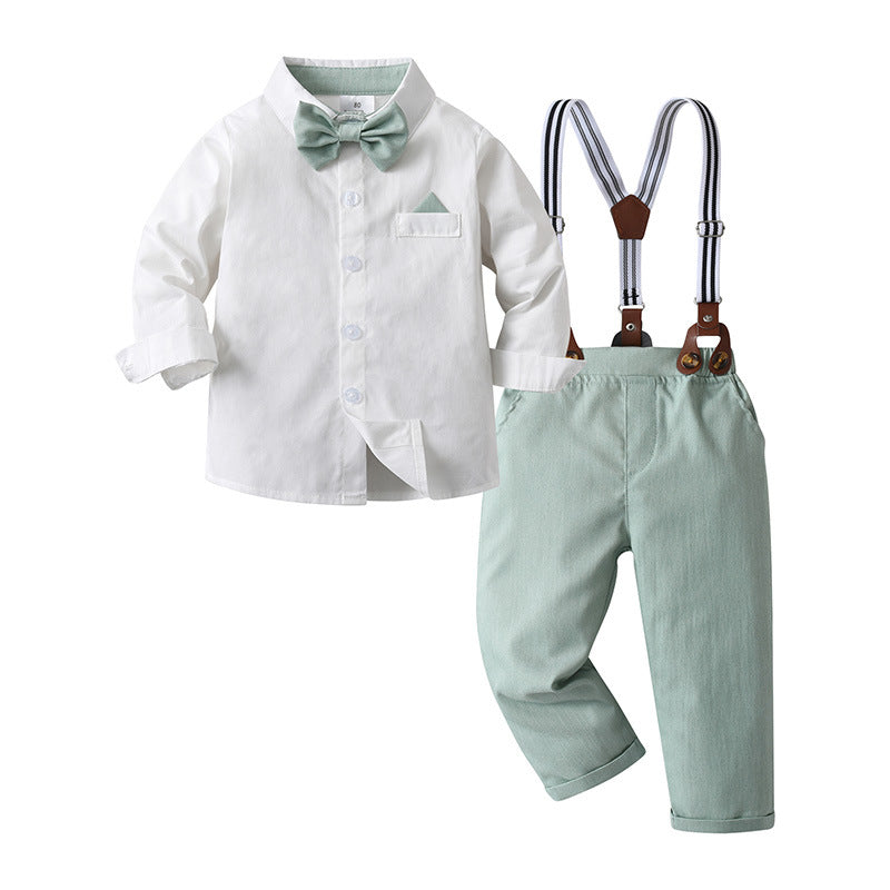 Spring and Autumn Overalls Set