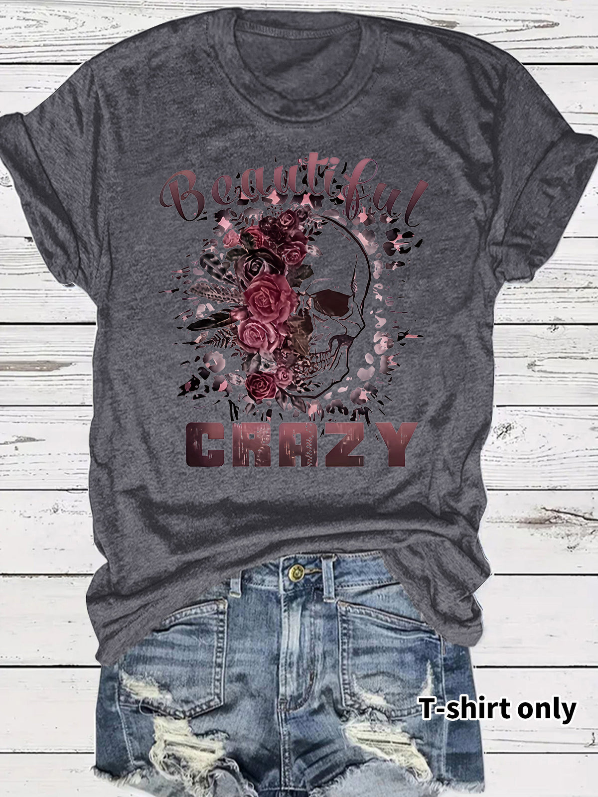 T-shirt skull print