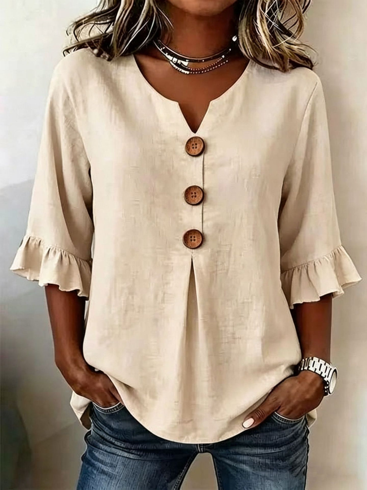 Blouse v-neck