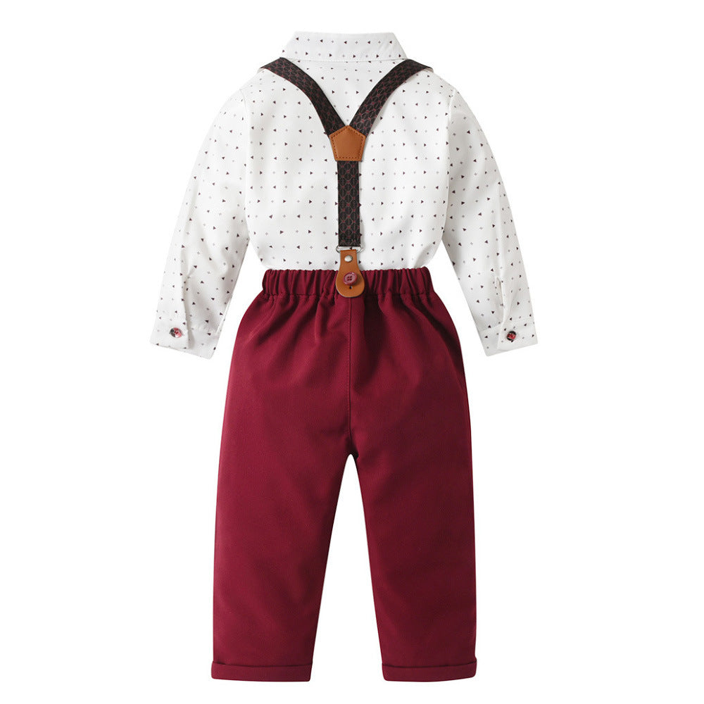 Long Sleeve Long Pants Overalls Set