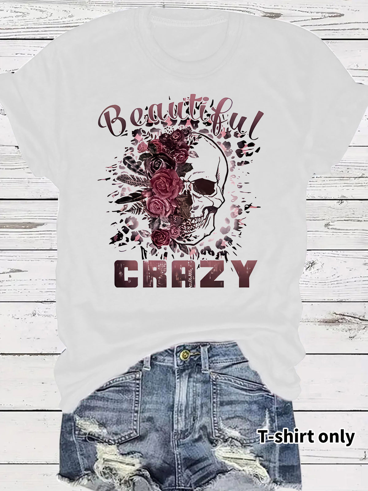 T-shirt skull print