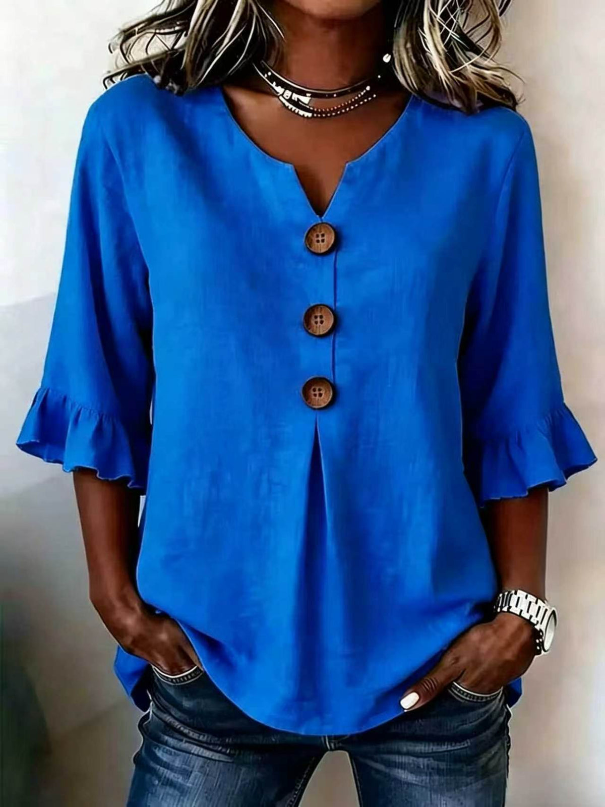 Blouse v-neck