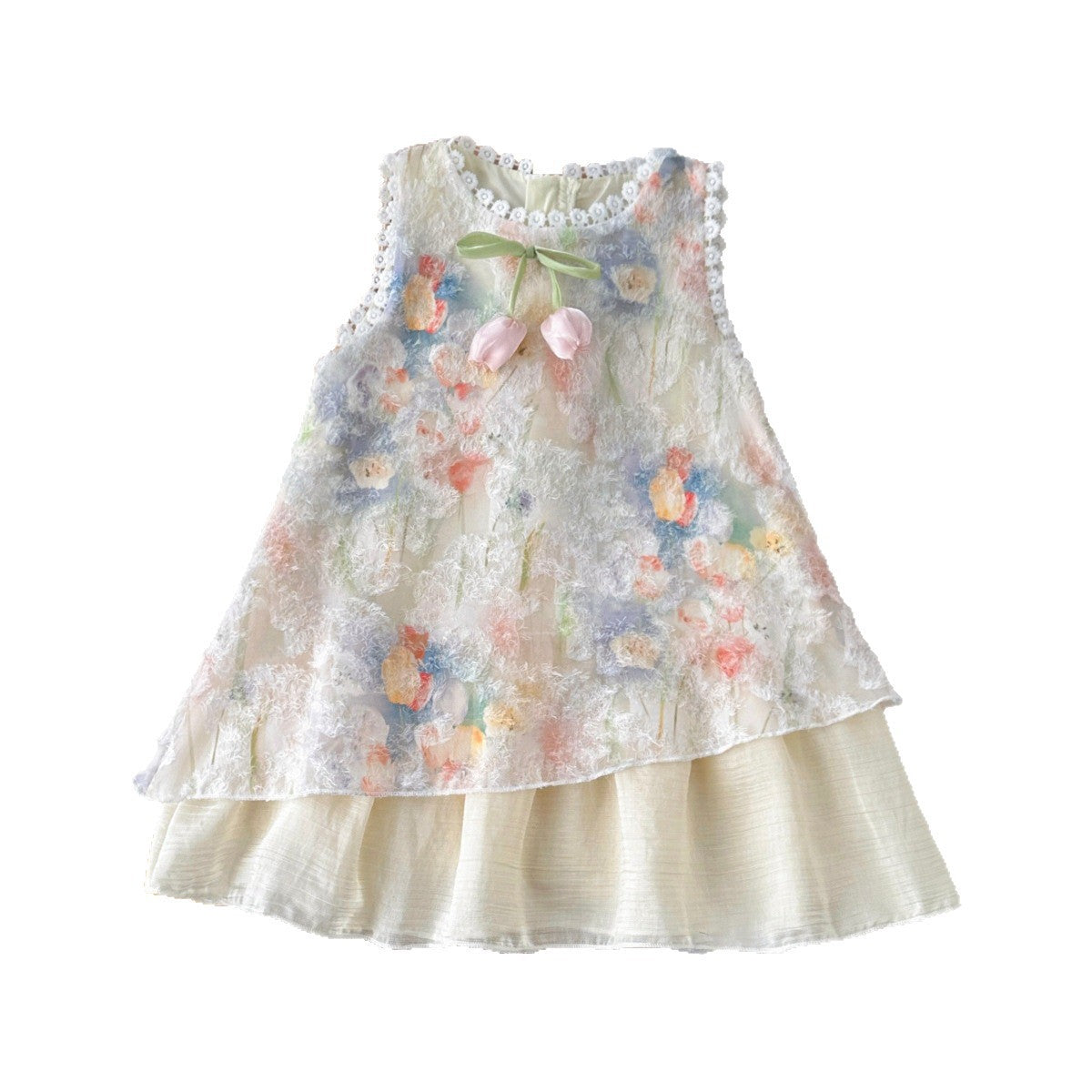 Sleeveless Floral Tank Dress