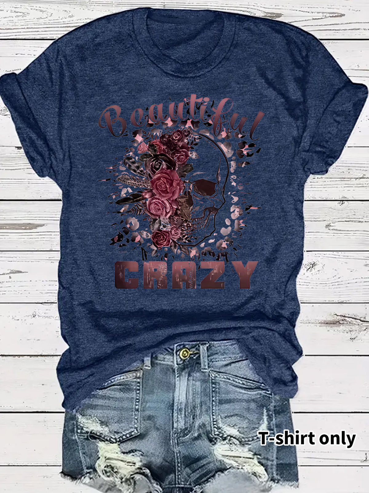 T-shirt skull print