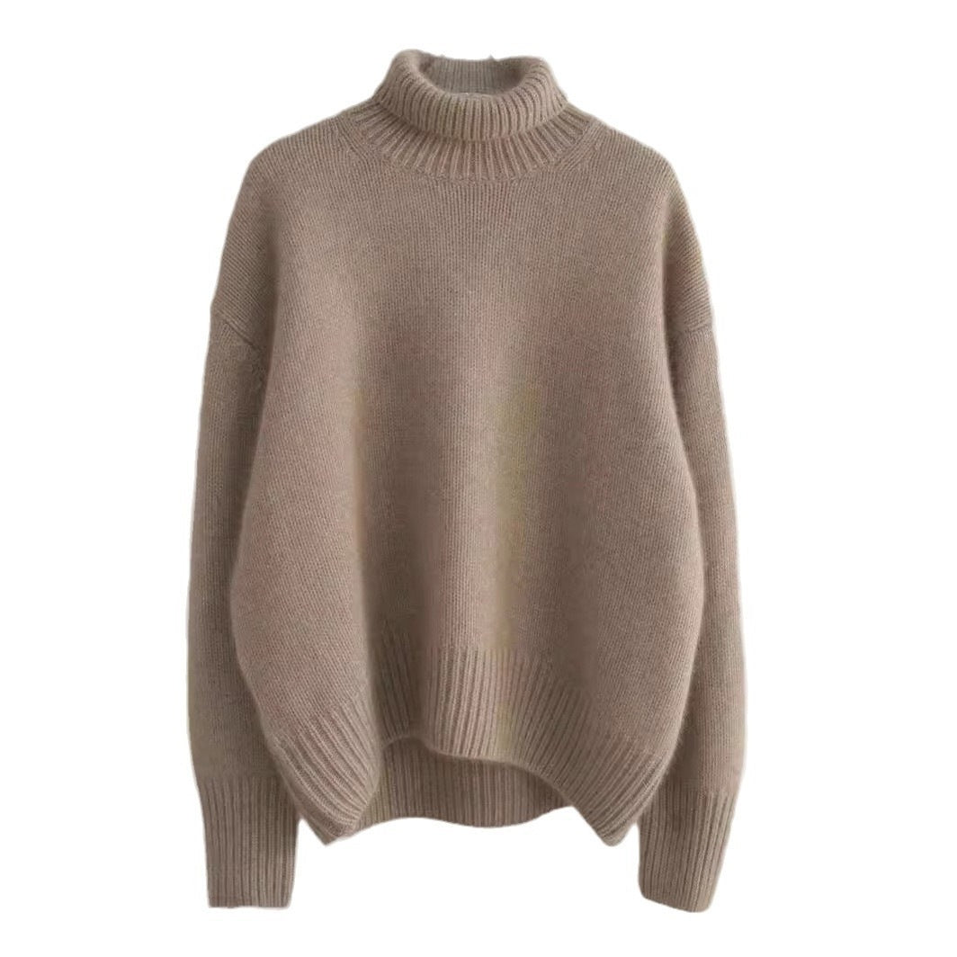 Thick and loose high neck sweater