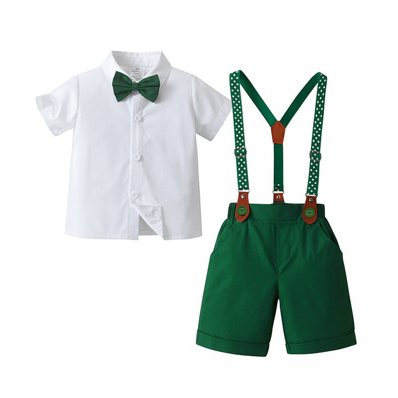 Two-Piece Set Overalls British Gentleman