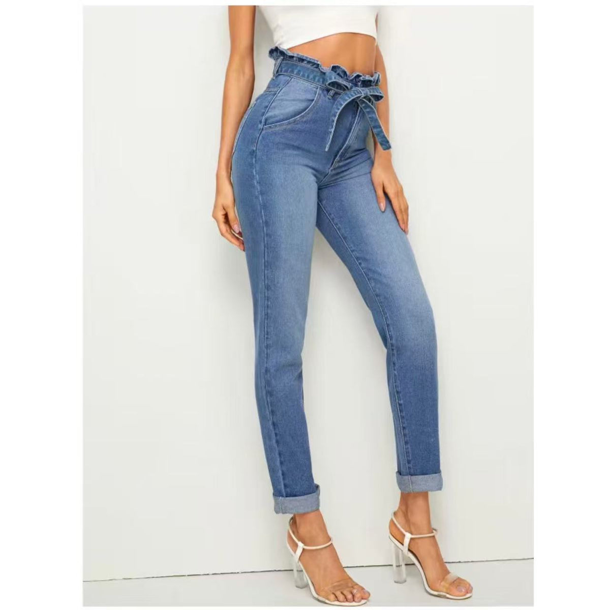 Elastic Skinny Jeans