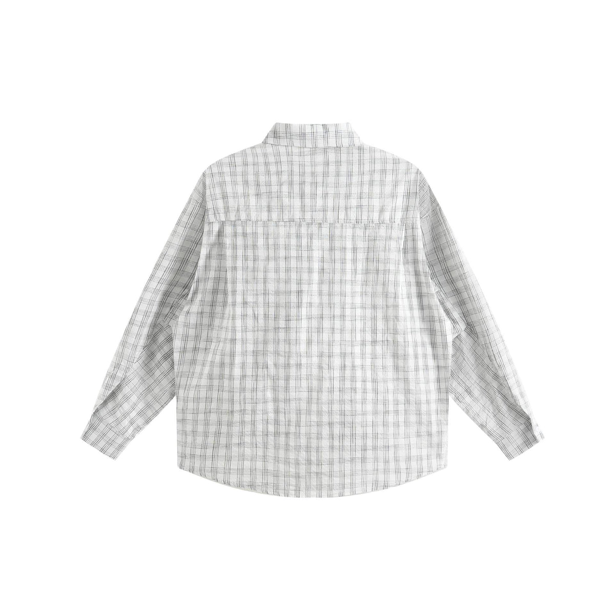 Turn-down Collar Plaid Shirt