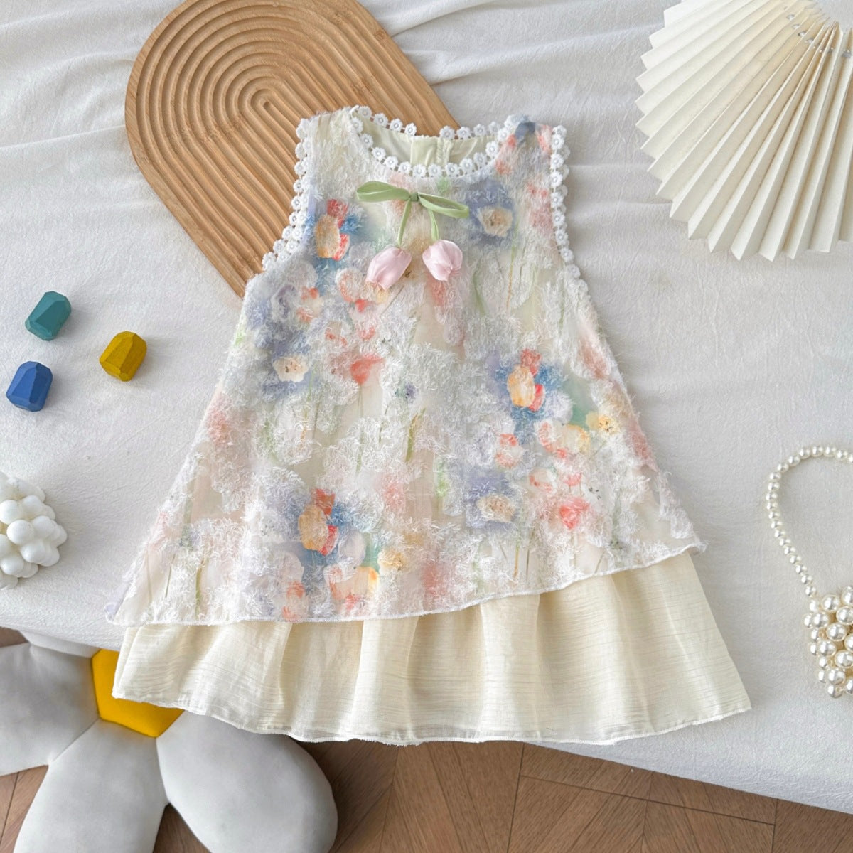 Sleeveless Floral Tank Dress