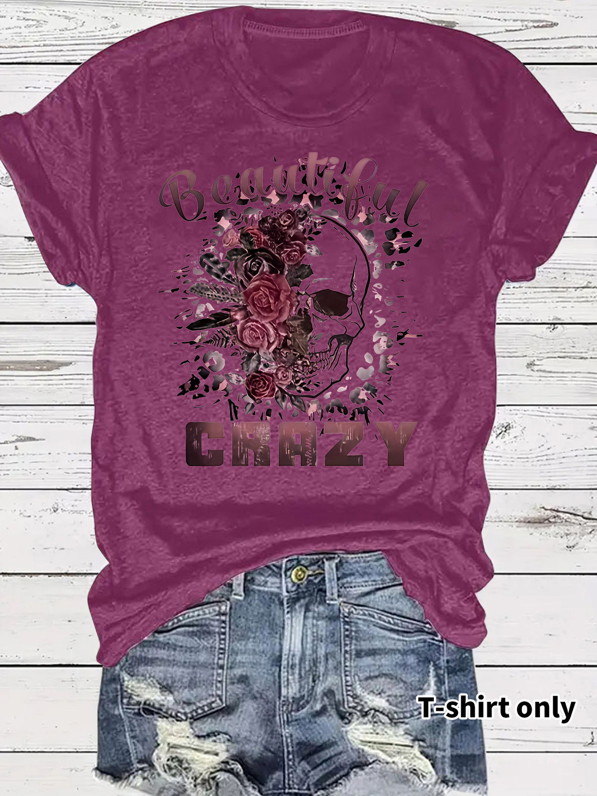 T-shirt skull print