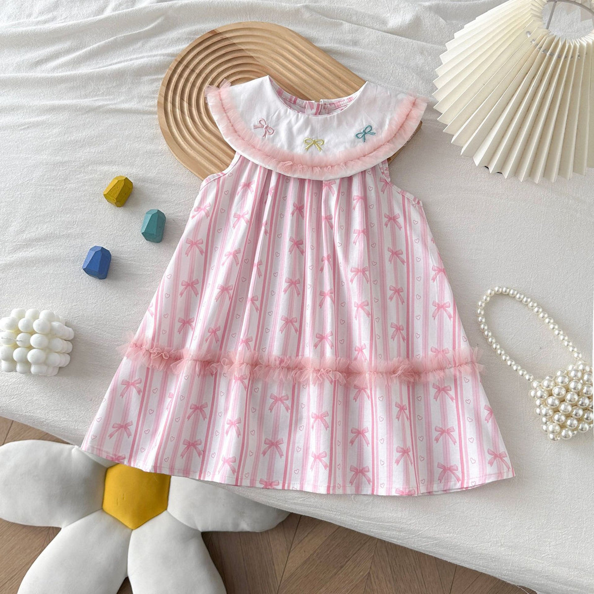 Striped Bow Style Dress