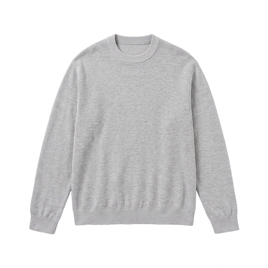 Basic Round Neck Knitwear Loose Fit Sweater