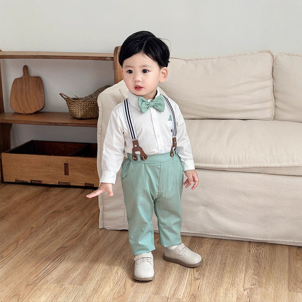 Spring and Autumn Overalls Set