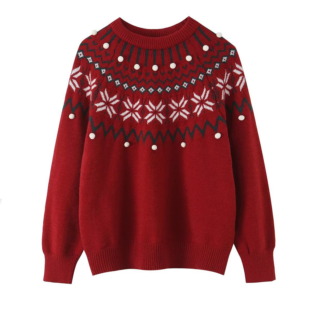 Festive pullover sweater